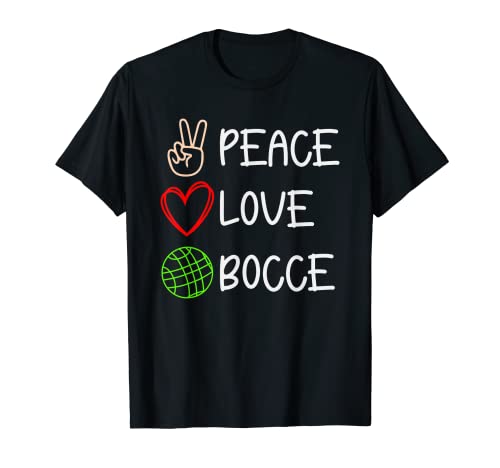 Peace Love Bocce Ball Spieler Team Bocce Ball T-Shirt