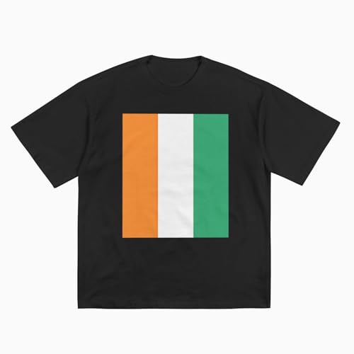 T-shirt Côte d'Ivoire coton femme tunique ample manches courtes col rond