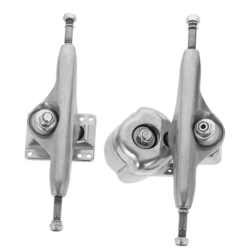 JOINPAYA 2pcs Land Surfboard Brackets Trucks with Axle Easy Installation Gasket Included Durable Spring Base for Skateboarding