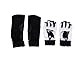 POENVFPO Taekwondo Sparring Gear, Gloves and Foot Guard Set, PU Leather Hand Protector with Gel for Kickboxing Training (S)
