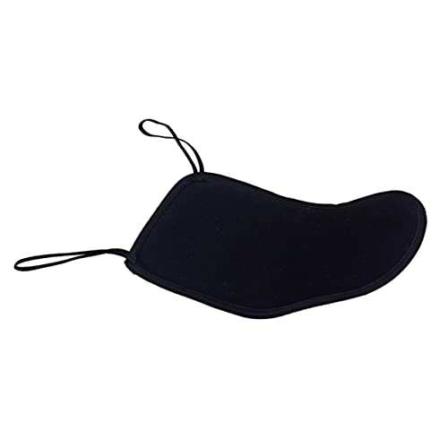 Holibanna Violin Chin Rest Pad Black Cotton Sponge Protector for Violins Comfortable Shoulder Rest Accessory with Elastic Band Supplies and Enthusiasts