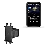 BoxWave Holster Compatible with FiiO M6 - ActiveStretch Sport Armband, Adjustable Armband for Workout and Running - Jet Black