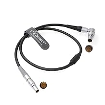 Cable-Alexa-Amira-CAM-EXT-Motor 7 Pin Male to EXT 6 Pin Right Angle for ARRI cforce RF Motor| cmotion cPRO Motor camin| Alexa| Amira 60CM