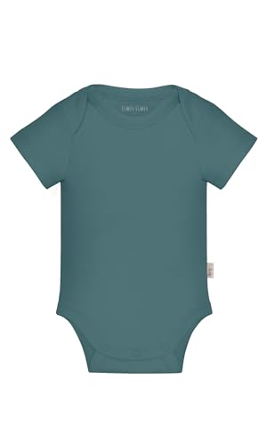 Image of KOH KOH Kids Short Sleeve Cotton Solid Lap Shoulder Baby Bodysuit