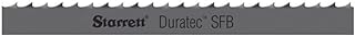 Starrett Duratec SFB Band Saw Blade, Carbon Steel, Regular Tooth, Raker Set, Neutral Rake, 93" Length, 3/4" Width, 0.032" Thick, 8 TPI