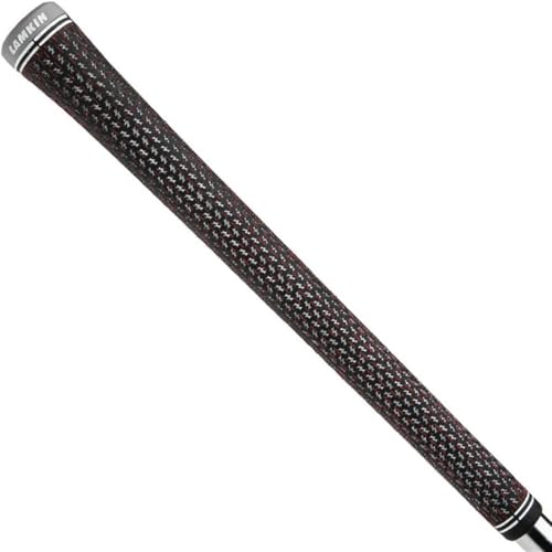 Lamkin Crossline Genesis 360 Full Cord Golf Swing Grip, Midsize, Black, Gray