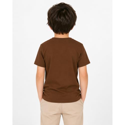 Image of Kids Round Neck Boys Tshirt | Short Sleeves | Natural Organic 100% Cotton Soft Comfortable Fabric | School Plain Color Original Branded Half Sleeve | T-Shirt for Boy Kid | Sleepwear Everyday Casual