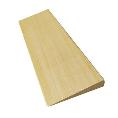 RIDELF Türschwellenrampe Holz Saugroboter Rampe, Bordsteinrampe, Staubsauger Roboter Rampe, Rampe Saugroboter Schwellenrampe, Rampe Türschwelle, Türschwellenrampen Rollstuhlrampe 50x10x2cm Wood