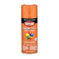 Krylon K05532007 COLORmaxx Spray Paint and Primer for Indoor/Outdoor Use, Gloss Pumpkin Orange 12 Ounce (Pack of 1)