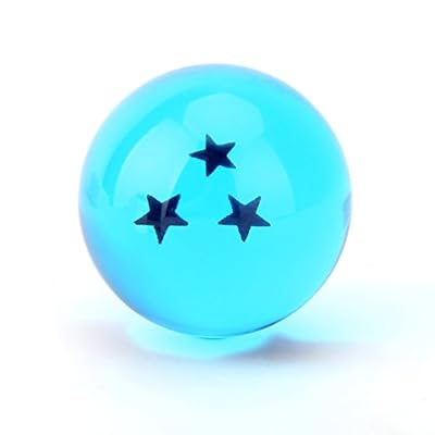 Boxtree Children Toy New Gift Box Set of 7pcs Ball Z 43mm/1.7 Stars Crystal Ball (Blue)