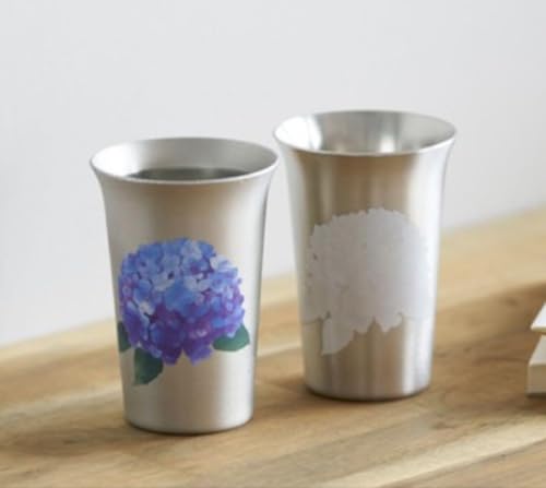 Madoromu Sake Ceremony, Hydrangea, Shin-Etsu Works Inokuchi Guinomi, Authentic Tsubamesanjo Specialty