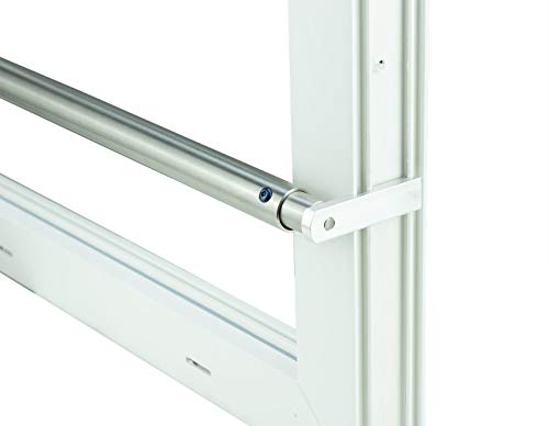 Kellerfenster weiss 80 x 40 Einfachverglasung mit Komplett Set Sicherheitsstange und Montagematerial