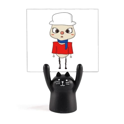 Moscou drapeau Russie pince mémo figurine chat noir Décoration table et bureau