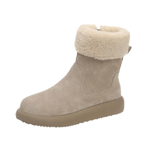 ムートンブーツ レディース 裏起毛 ショートブーツ スノーブーツ 雪靴 防寒シューズ おしゃれ 軽量 歩きやすい 暖かい 通勤 通学 アウトドア 冬用