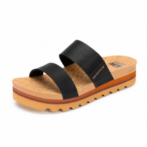 Image of RockDove Women's Isla Lift Platform Slide Sandals