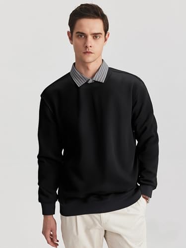 Men's Slim Fit V-Neck Sweater Business Casual Long Sleeve Pullover Soft Knit Top for Office Fall Winter Comfortable Warm3