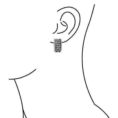 Boucles d'oreilles clip demi-créoles tressées : le cadeau idéal sans perçage - 4