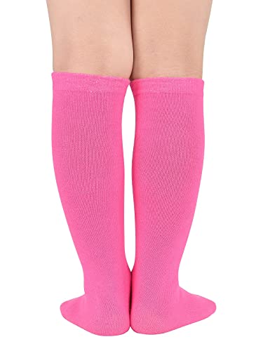 Komorebi Kids Soccer Socks Toddler Knee High Tube Socks Three Stripes Cotton Uniform Sports Stocking for Girls Boys3