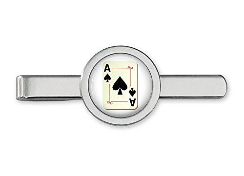 Oakmont Cufflinks Ace of Spades Playing Cards Tie Clip Vegas