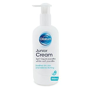 Oilatum Junior Eczema and Dry Skin Emollient Cream, Soothing and Hydrating Moisturizer for Sensitive, Itchy Skin, Dermatologist Recommended Relief, 1 x 350ml