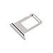 Produktbild jbTec Dual SIM-Tray Karten-Halter passend für Apple iPhone 12 Pro/Pro Max - Slot Schlitten Card Kartenhalter Karte Rahmen Simkarten Holder Fach, Farbe:Silber