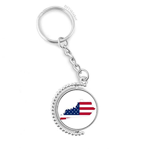 Llavero de Kentucky con anillo Pilgrim giratorio que evita enredos en tus llaves