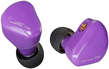 iBasso Profesyonel Kalitede Ses, Grafen Kulaklıklar için IT00 Audiophile Kulak İçi Monitör Kulaklıkları (Mor) - Görsel 1