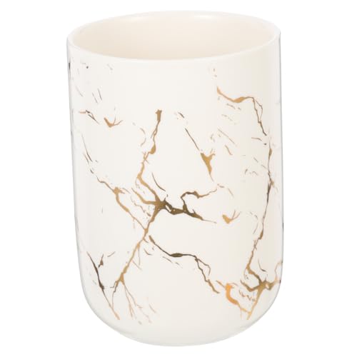 UKCOCO Vaso de con Diseño de Mármol para Enjuague Bucal Taza Multipropósito Ligera y Portátil para Baño y Almacenamiento Doméstico