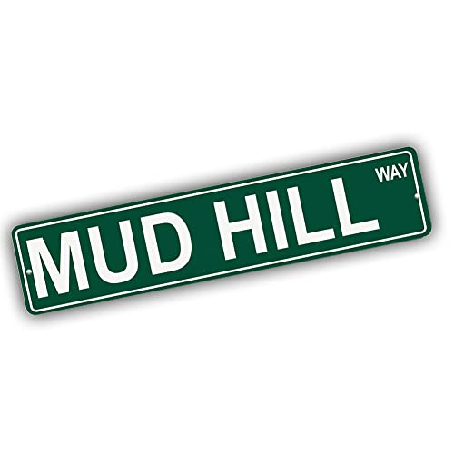 Brotherhood Aluminum Street Sign for Mud Hill - Nevada Mountain Wall Decor