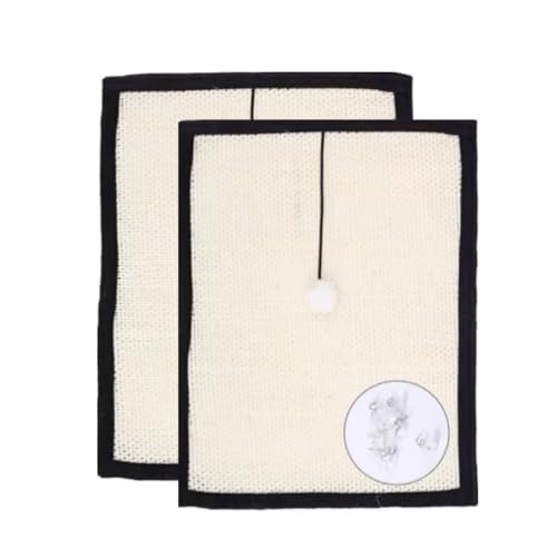 Natural Sisal Cat Scratching Pad & Furniture Protectors - Cat Scratcher Mat for Sofa, Couch, Chair & Wall Carpets