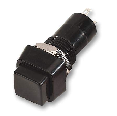 Switch, SPST, Latching, Black | Push Button/Keyboard PUSHBUTTON SWITCHES, 1 X Qty - R13-23B-05-BB
