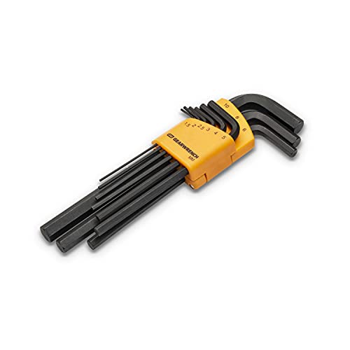 GEARWRENCH Conjunto de chaves sextavadas métricas de braço longo de 9 peças - 83519
