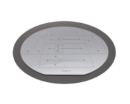 1Pc microfluidic PDMS Glass chip Su8 photoglue Overlay Mold, Chrome Plate mask, deep Silicon Etching (Su8 Mold 4 inches)