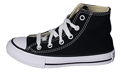 Converse Femme Youths Chuck Taylor All Star Hi Shoes, Noir Schwarz Schwarz, 29 EU