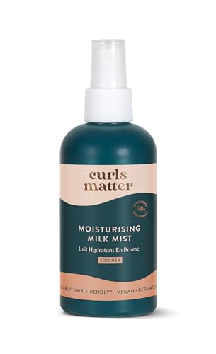 Curls matter - Moisturising Milk Mist 200ml -Lait Hydratant pour Cheveux Bouclés - Hydrate et réactive les boucles - 98% d’ingrédients naturels, sans huile minérale, sulfates, silicones
