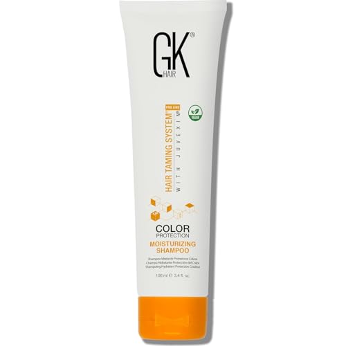 GK HAIR Professional Travel Size Moisturizing Shampoo 100ml | Color Protects & Preserve Shampoo | Sulfate-Free| Hydrates & Smooths Frizz -For All Hair Types
