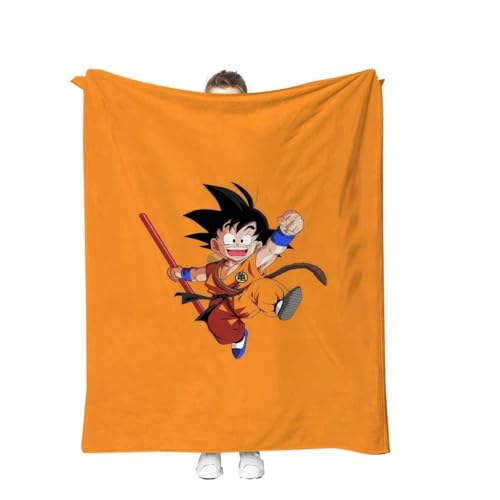 Cartoon Supey Soft and Warm Blanket Specially Designed for Children.It Measures 55 inches by 40 inches.It is Suitable for Placing on Sofas and Chairs and can be Used in The Living Room (Dragon Ball)
