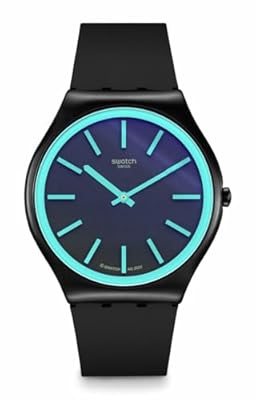 Swatch Skin Irony 42 - Reloj unisex de plástico, cuarzo negro, impermeable, obsidiana brillante | Ya disponible en tu tienda friki favorita! En mundofriki.es! Swatch Skin Irony 42 - Reloj unisex de plástico, cuarzo negro, impermeable, obsidiana brillante | Ya disponible en tu tienda friki favorita! En mundofriki.es!