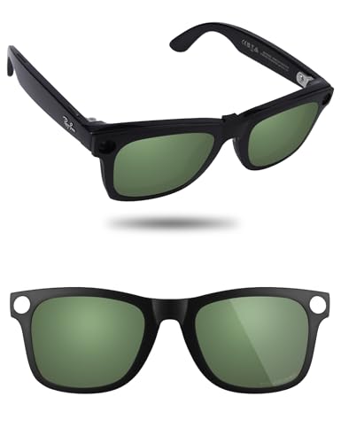 �Ό��N���b�v�I���T���O���X �O���N���b�v for Ray-Ban Meta Wayfarer RW4012 (Gen 2) 50mm �Ή� - UV�ی� - �j�����p�ł� - �O���C�O���[��