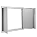 VEVOR BBQ Access Door 31W x 24H Inch, Double BBQ Door Stainless Steel with Recessed Handle, Outdoor Kitchen Doors for BBQ Island, Grill Station, Outside Cabinet