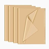 NEBURORA 120 Blatt Kraft Seidenpapier 35 x 50 cm Braun Geschenkpapier Bulk Kraftpapier Blätter für Geschenktüten Verpackung Blumenfüller Basteln Geburtstag Weihnachten Halloween Dekoration(Kraft)