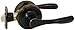Lewis Hyman 1732105 Atlas Bronze Privacy Straight Door Lever With Door Latch, Oil Rubbed Bronze