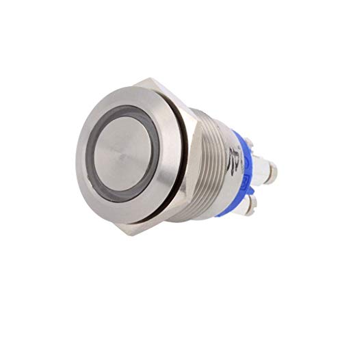 Commutateur extérieur IP66 bouton bleu anti-choc MPI002/TE
