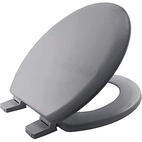 Bemis 5000ZART492 Chicago Toilet Seat, Whisper Grey Cover