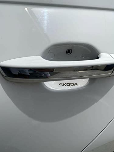 Image of BFRC 3D Gel Finish Car Door Transparent Handle Cup Scratch Guard Sticker Universal for Specific Brand (Pack of 4) (MRDRVAR) (SK0DA)