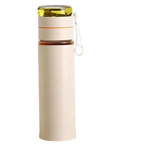 Senr - Taza térmica interior de vidrio para viaje, termo al vacío, vaso a prueba de fugas, taza para café, leche/té para llevar, 570 ml, sin BPA