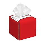 The Hamburg Flag - Funda para caja de pañuelos de piel de PVC impermeable, soporte para caja de pañuelos para servilletas, papel facial, color negro