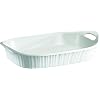 Corningware 1105936 French White 3qt/2.85L Oblong Ceramic Casserole Bakeware Dish