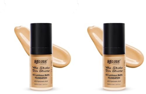 Image of Recode HD Luminous Matte Foundation | 30 ML | 05 | ARYAVARTA (Pack of 2)