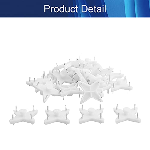 Image of Aicosineg Hardwall Hanger Mount Non-Mark Hook Photo Picture Frame Hanger for Fasteners Wooden Doors Concrete Hooks Wall Wallpaper Walls Hardware White Tone 50pcs
